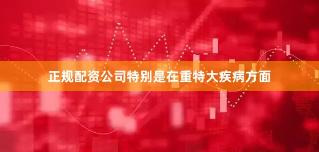 正规配资公司特别是在重特大疾病方面